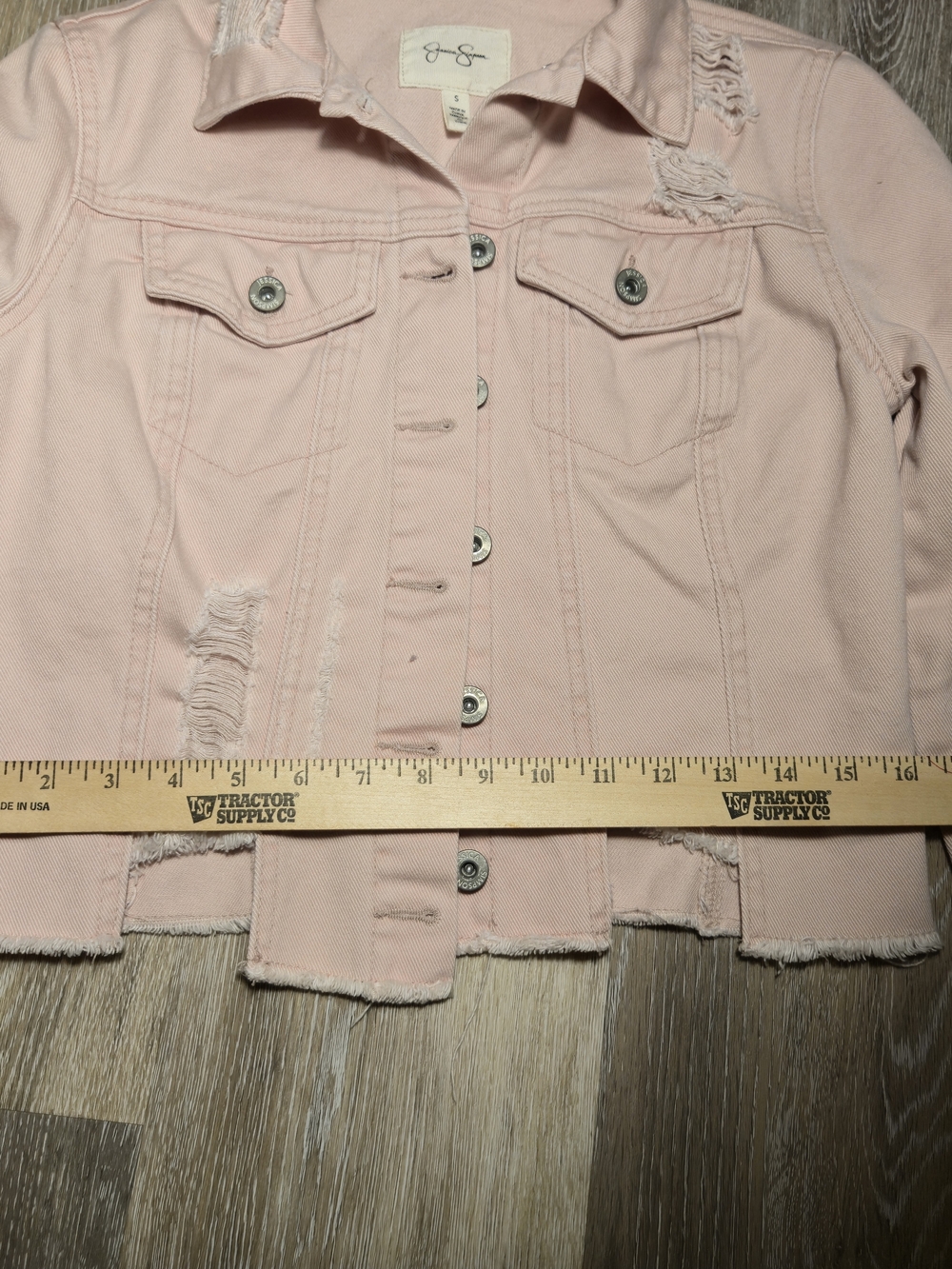 Jessica Simpson Women’s Pink Jeans Jacket - Small - Picture 8 of 8